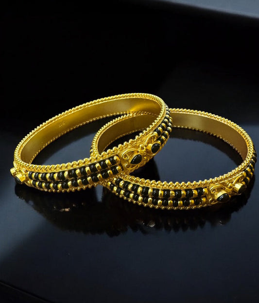 The Manvita Silver Karimani Bale Bangle-Single (Size /2.2/2.4/2.6/2.8)