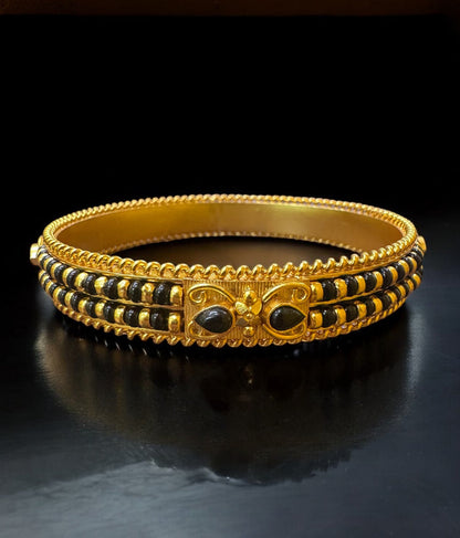The Manvita Silver Karimani Bale Bangle-Single (Size /2.2/2.4/2.6/2.8)