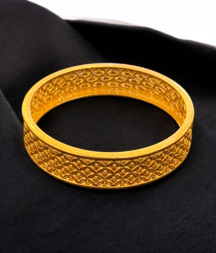 The Monabi Silver Filigree Bangle- Single (Size/2.2/ 2.4/2.6/2.8)