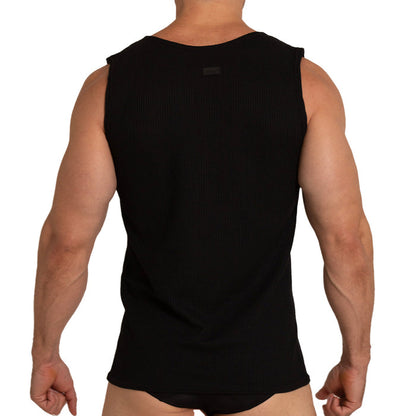 Tissue Black Tank en modelo de Gigo Underwear