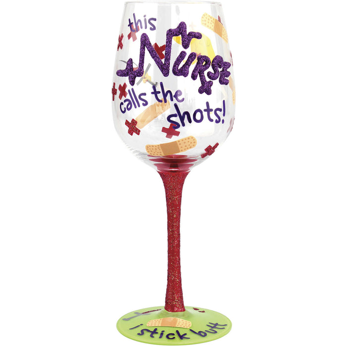 TOP SHELF WINE GLASS NURSE - Cardsmart & Gift