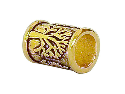 Tree of Life Hair Bead - Gold Finish Celtic Boho Accessory side view