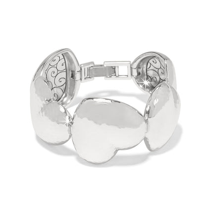 Trianon Heart Link Bracelet/silver