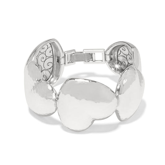 Trianon Heart Link Bracelet/silver