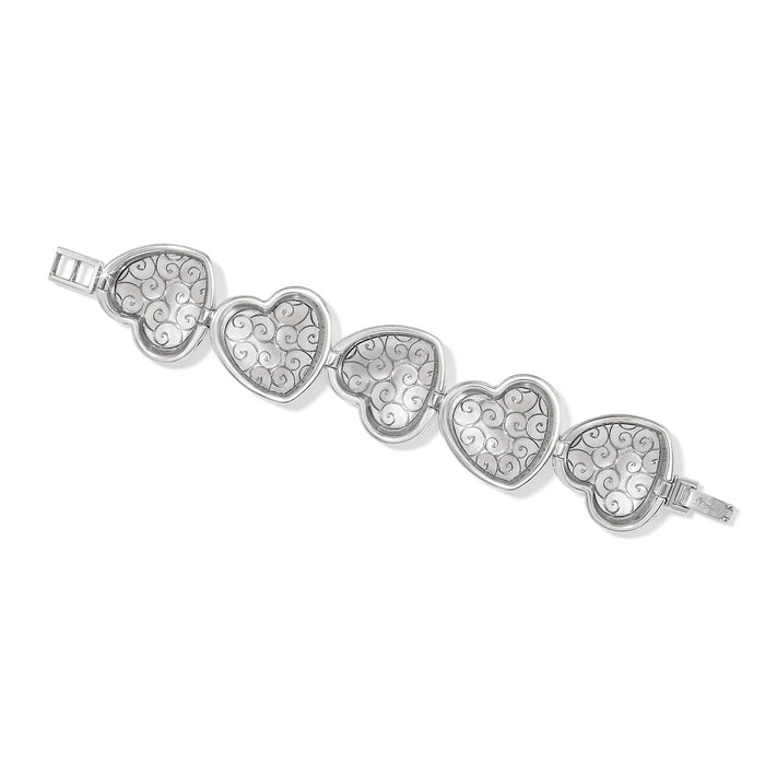 Trianon Heart Link Bracelet/silver