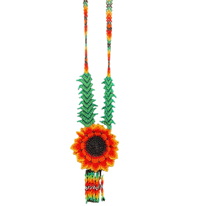 TRIBAL ROOTS Floral Necklace And Earrings Set