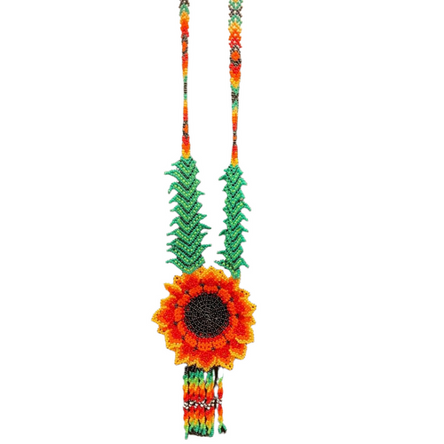 TRIBAL ROOTS Floral Necklace And Earrings Set
