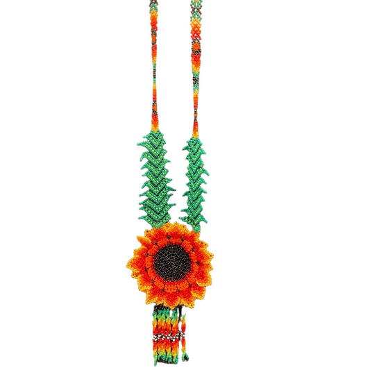 TRIBAL ROOTS Floral Necklace And Earrings Set