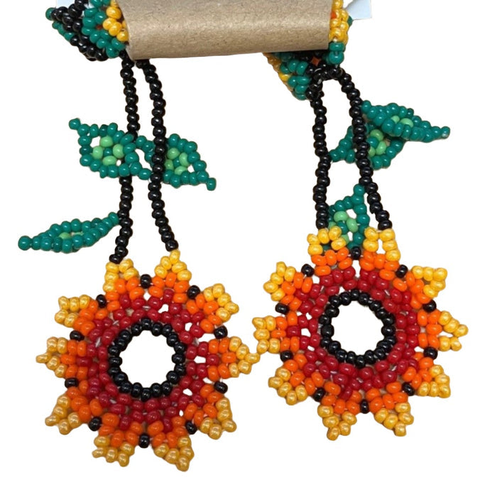 TRIBAL ROOTS Floral Necklace And Earrings Set
