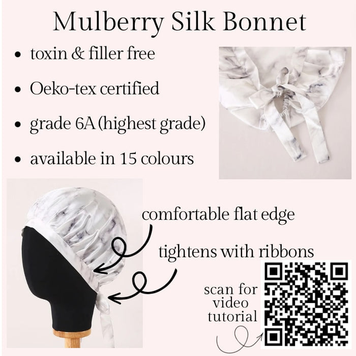 Tropical Silk Adjustable Bonnet, Pillowcase & Scrunchie Bundle