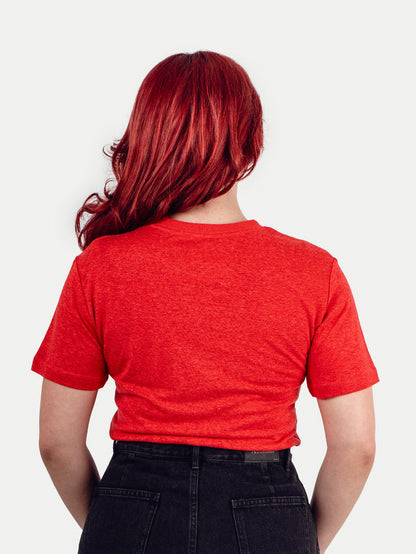 Unisex Organic Hemp Bamboo Tee | Tomato-Image 6