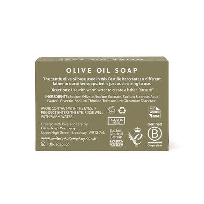 Unperfumed Pure Olive Soap Bar for Sensitive Skin 100g