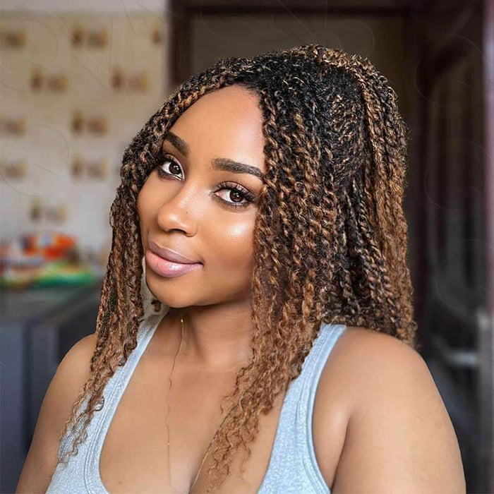 natural afro kinky bulk braiding hair for protective styles