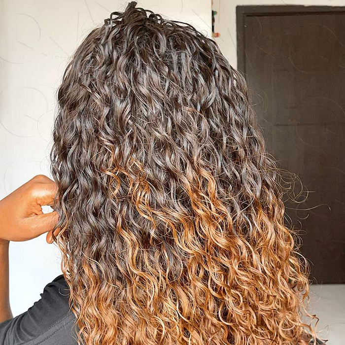 ombre crochet braiding hair t2/30 popular color water wave texture