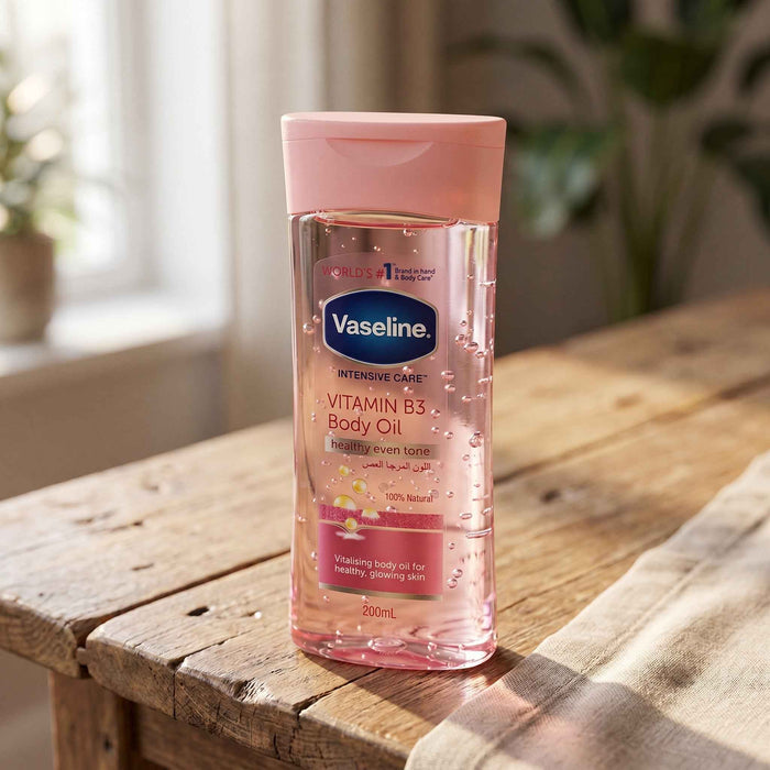 Vaseline Vitamin B3 Body Oil 200ml - Healthy Even Tone & Glow