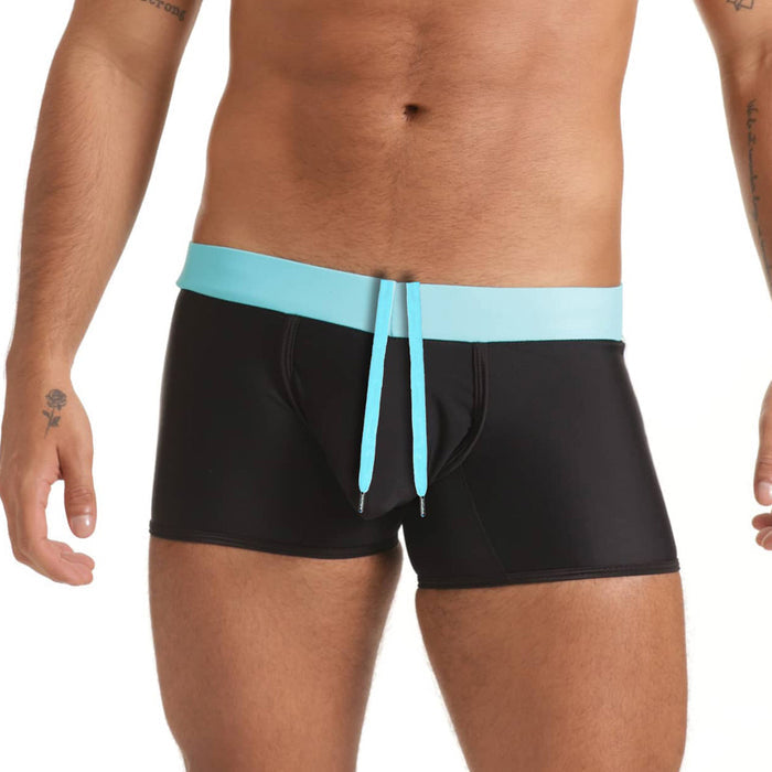 Versatil Blue Swim Trunk vista frontal de Gigo Underwear