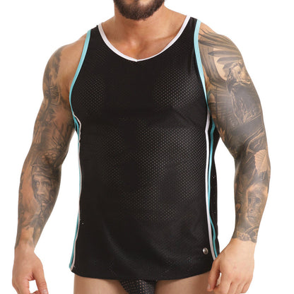 Versatil Blue Tank vista posterior de Gigo Underwear