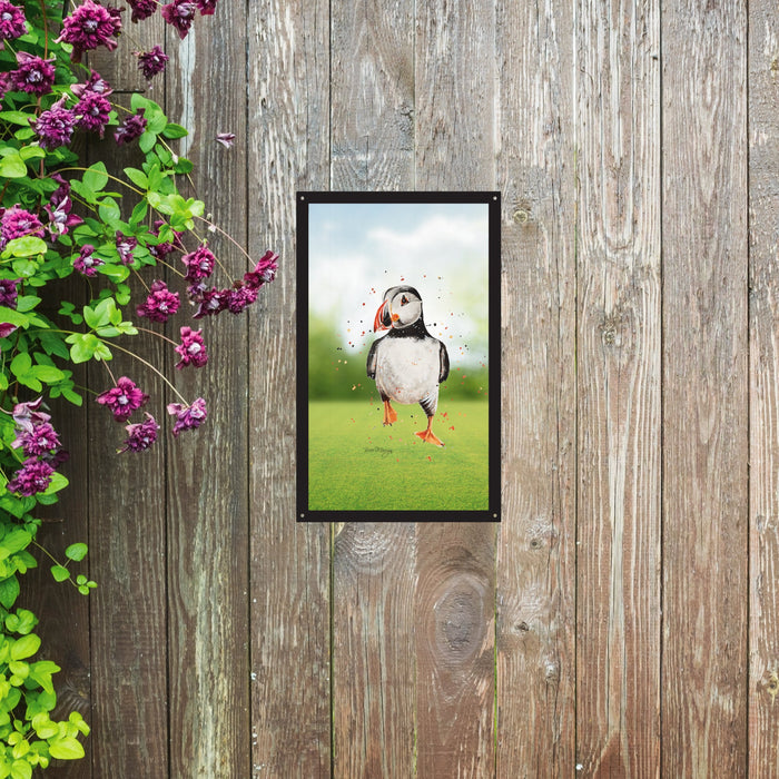 Walking Puffin Garden Mirror