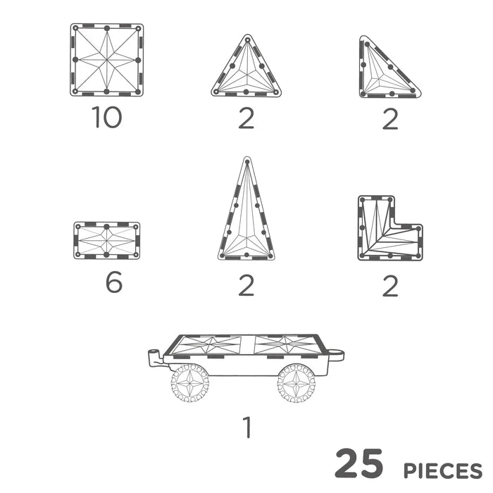 Cleverclixx - Wheels Pack Intense - 25 Pieces - Content