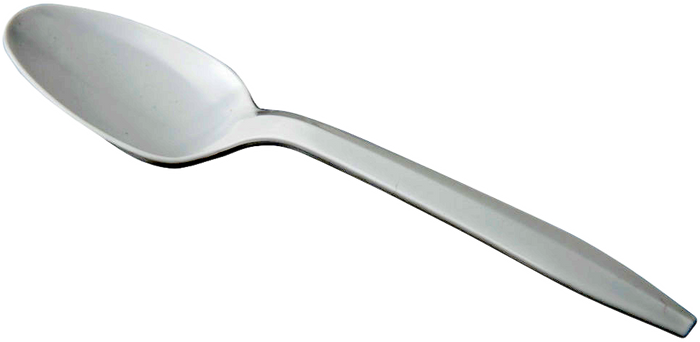 White Medium Plastic Teaspoons