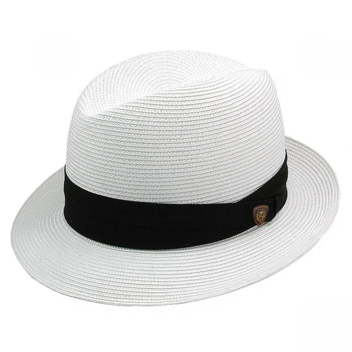 White Parker Florentine Milan Fedora