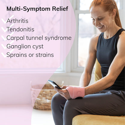 Our mommy wrist brace applies evenly distributed compression to the wrist to help relieve carpal tunnel syndrome, arthritis, and sprains
