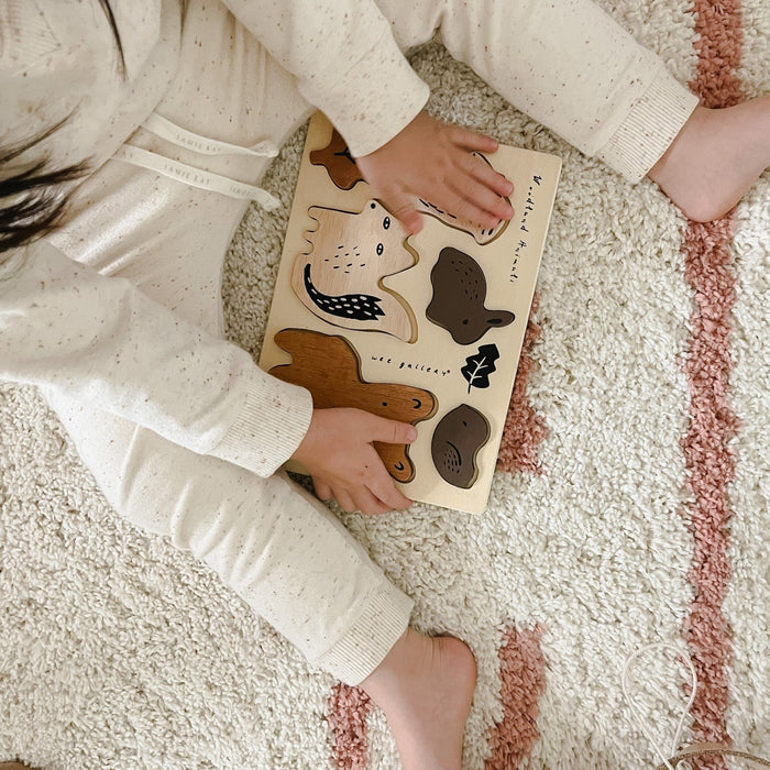 Wee Gallery Wooden Tray Puzzle - Woodland Animals