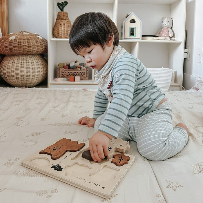 Wee Gallery Wooden Tray Puzzle - Woodland Animals