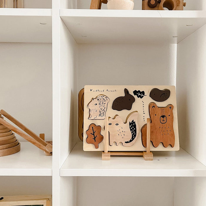 Wee Gallery Wooden Tray Puzzle - Woodland Animals