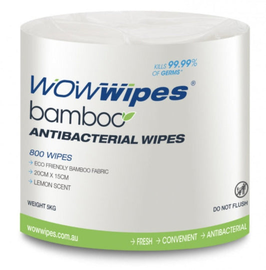 WOW Wipes Bamboo Fabric Antibacterial Wipes 3200 Sheets