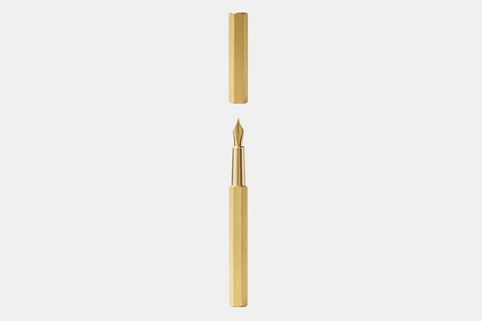Ystudio Classic Revolve Fountain Pen - Brass