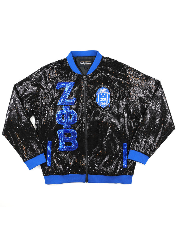 Zeta Satin Sequin Jacket