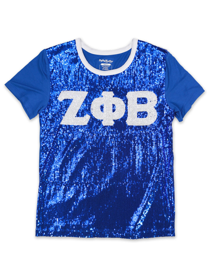 Zeta Sequin Ringer Tee